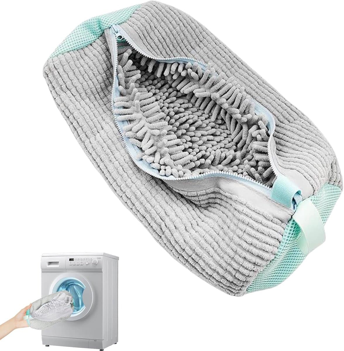 Efficiënte Schoenwastas voor Vlekkeloze Schoonmaak in de Wasmachine, Grijs — afbeelding 1