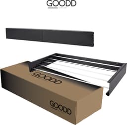 GOODD® - Droogrek - Wasrek - Wanddroogrek - Verbeterd model - Zwart - Rvs - Inklapbaar - 400 cm — thumbnail 4