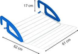 Metaltex - Droogrek Hangend Bries - 6 meter drooglengte - Makkelijk ophangen - Verstelbare ophanghaken - Wit — thumbnail 4