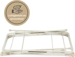 VELTRR® Wasrek Inklapbaar - Droogmolen - Droogtoren Staand - Beige — thumbnail 2