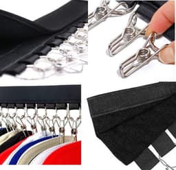 Goodivery ® 2-in-1 Reisset voor Hoeden en Accessoires, Draagbare Organizer met Clips — thumbnail 2