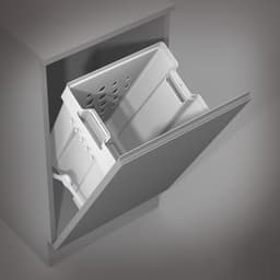 Eleganca uitneembare wasmand - 50L - wit - hoge kwaliteit kunststof - eenvoudig te monteren - met bevestigingsmateriaal — thumbnail 4