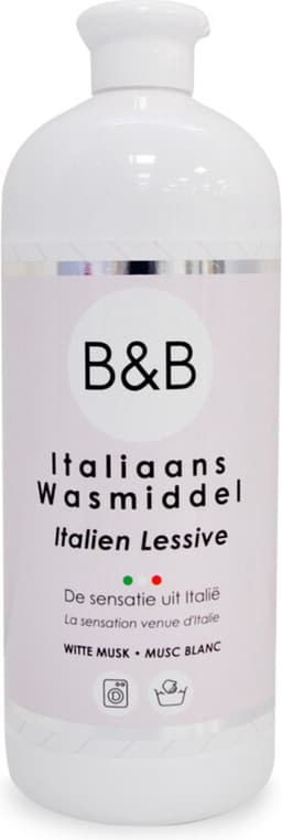 B&B Italiaanse Wasparfum Wasmiddel Witte Musk - 1000 ml — thumbnail 2