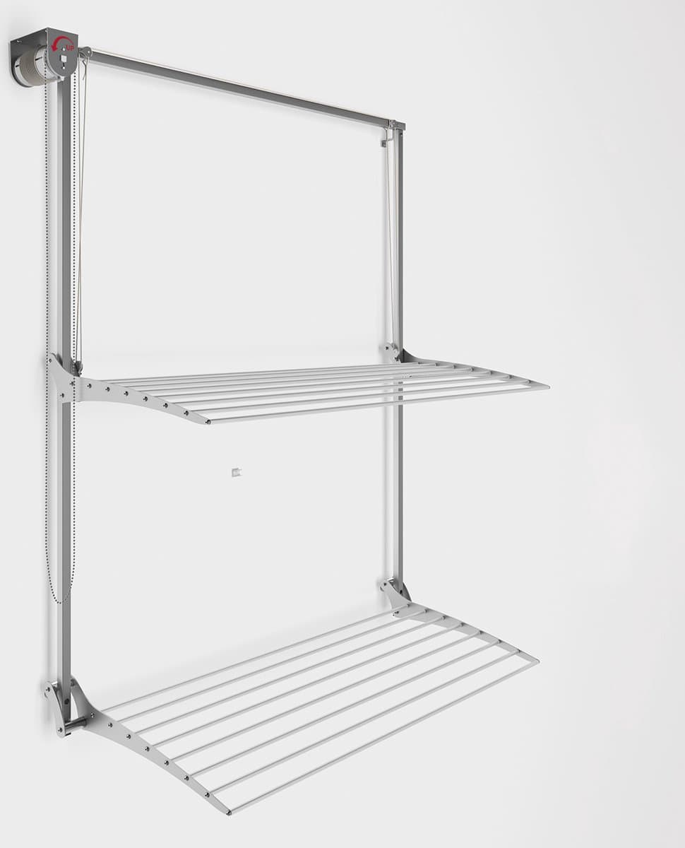 Foxydry Wall Plus 128 cm wanddroogrek -bediening links- 128 x 52 x 137 cm — afbeelding 1