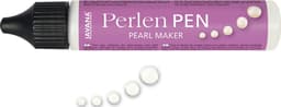 Javana Witte Parel Effect Pen 29ml -  Voor op textiel en andere ondergronden — thumbnail 1