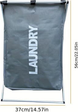 Bovista Laundry Bag - Wassorteerder 3 Vakken - Wassorteerder - Wasmand 3 Vakken - Laundry Basket — thumbnail 2