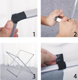 Bovista Laundry Bag - Wassorteerder 3 Vakken - Wassorteerder - Wasmand 3 Vakken - Laundry Basket — thumbnail 3