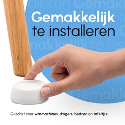 Bodo® Trillingsdempers Wasmachine - Droger – Set van 4 – Wit — thumbnail 4