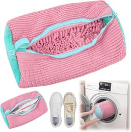 Waszak - Wasnet Voor Schoenen - Waszak Voor Schoenen - Schoenen Waszak - 39 x 19 Cm - Netje Anti-Vervorming - Delicaat Wasgoed - Schoen Wassen - Schoenenwaszak - Wasgoed - Wasmachine - Schoenen / Sneakers - Met Rits En Hangende Ring - Herbruikbaar — thumbnail 1