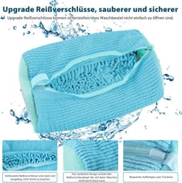 Waszak - Wasnet Voor Schoenen - Waszak Voor Schoenen - Schoenen Waszak - 39 x 19 Cm - Netje Anti-Vervorming - Delicaat Wasgoed - Schoen Wassen - Schoenenwaszak - Wasgoed - Wasmachine - Schoenen / Sneakers - Met Rits En Hangende Ring - Herbruikbaar — thumbnail 4