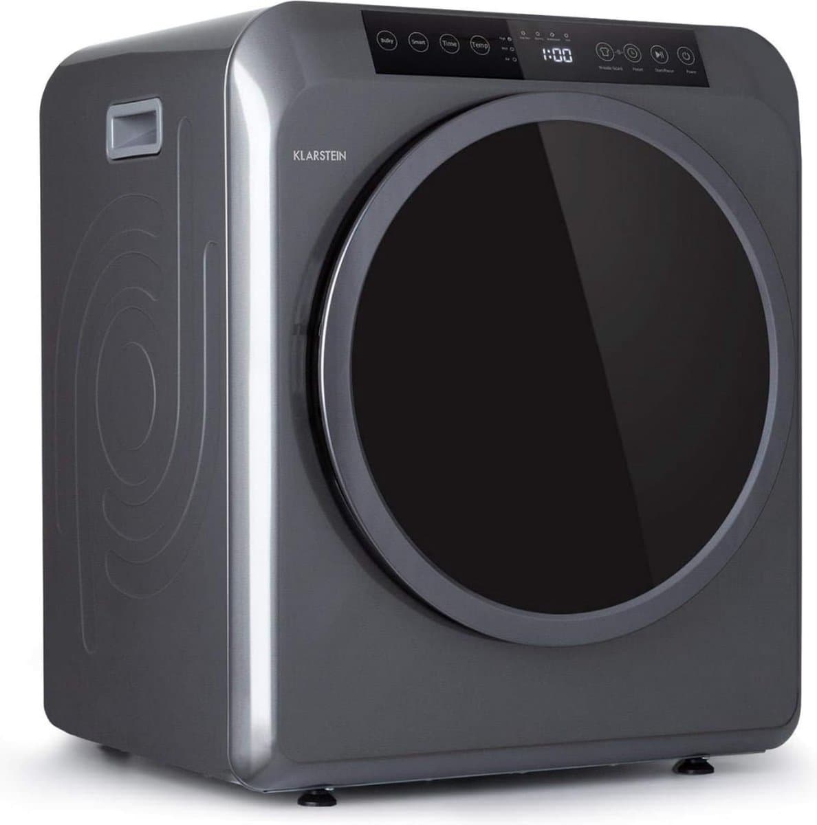 Luxe Mini Droger – Wasdroger – Condensdroger – 6 Droogprogramma’s – Warmtepompdroger – 6kg Droogvermogen – Modern Design – Grijs — afbeelding 1