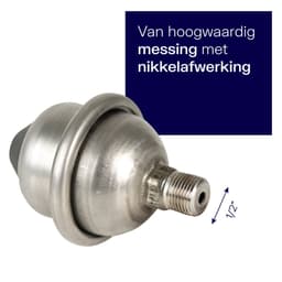 Plieger waterslagdemper - Zonder T-stuk - 1/2 - KIWA-gecertificeerd - Voorkomt knallen in de waterleiding — thumbnail 4