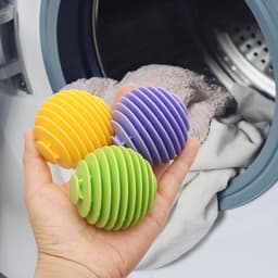 Allecto Plus - Wasballen 9 Stuks voor Wasmachine en Droger - Siliconen Herbruikbare Ballen - Stof Verzachten en Rimpels Verminderen - Eco-vriendelijke Materiaal — thumbnail 5