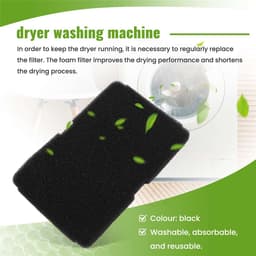 Bramokava 1x Filter geschikt voor Beko Blomberg Droger 2964840100 - 235 x 150 mm - Spons Foam Schuimfilter — thumbnail 3