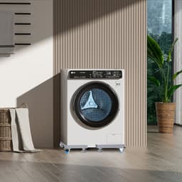 Wasmachine Verhoger met 8 Poten & 4 Wielen - Verstelbaar Wasmachine Opbouwmeubel - Wasmachine Sokkel - Ook voor Droger, Koelkast — thumbnail 4