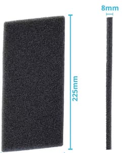 Bramokava 2x Filter geschikt voor Droger Whirlpool Bauknecht Ignis - 481010354757 - 220 x 110 mm - Spons Foam Schuimfilter — thumbnail 3