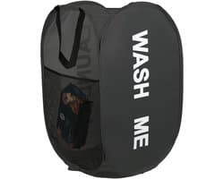 Opvouwbare Wasmand - Ideaal voor Thuis of Reizen - Zwart