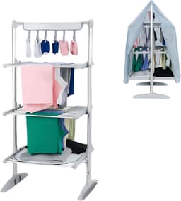 DreamGoods Elektrisch Droogrek PRO - Instelbare Temperaturen & Timer - Duurzaam Drogen - Verwarmd Droogrek - Elektrische Droogrek - Elektrisch Wasrek - Electrisch - Inklapbaar - Droogrek met Verwarming - Elektrische Droogrek Energiezuinig — thumbnail 1
