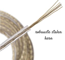 Waslijn 30 Meter Met Staalkern Voor Buiten – Extra Sterk En Scheurbestendig – Ideaal Voor Tuin, Balkon, Camping Of Kelder – Stabiele Waslijn Voor Binnen En Buiten — thumbnail 2