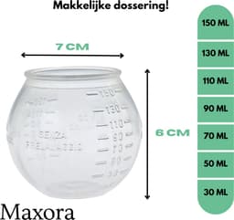 Maxora - Doseerbol 1 Stuk - Wasbol - Voor wasmachine - Wasbol voor wasmiddel - Doseerbol voor wasmiddel - Doseerdop - 150 ML — thumbnail 3