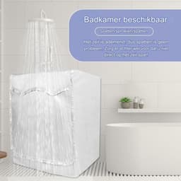 Wasmachinehoes - waterdichte wasmachine beschermhoes - stof- en anti-verouderingshoes - anti-ultraviolet wasmachine beschermhoes - geschikt voor pompdroger, frontdroger — thumbnail 2