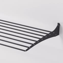 2x Foxydry Fold 82 cm black wasdroogrek wandmontage clicksysteem - 82 x 50 x 10 cm — thumbnail 2
