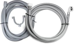 Dparts 5m aanvoerslang + 5m afvoerslang 19x22mm - Geschikt voor wasmachine en vaatwasser - Waterslang - aanvoer en afvoer slang - toevoerslang 500cm - 5 meter — thumbnail 1