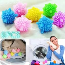 Famanu Drogerballen (verpakking van 12) – Mix Colour Wasballen voor de wasdroger - Herbruikbare wasballen voor wasmachine - wasdroger bal voor snelle droogtijd — thumbnail 2