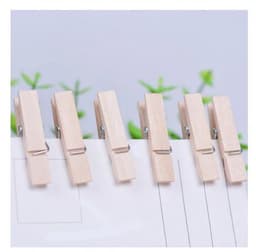 50 STUKS Mini knijpers - 25mm - Houten clips voor fotos - Wasknijper - Decoratie Clips - Pinnen Foto Knijpers Geboorte Wasknijpers — thumbnail 3