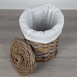 Migo Styling - Kleine wasmand - Rond - Badkamer - Toilet - Riet - Rotan - Dia 28xH40 — thumbnail 3