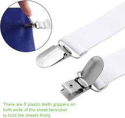 Beddengoed Spannerset Met Verstelbare Sterke Clips Voor Diverse Toepassingen In Huis — thumbnail 5