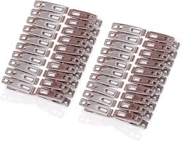 Wasknijpers 40 Stuks - RVS Wasknijpers - Knijpers - Wasrek Knijpers -5 cm-Zilver-Het drogen van sokken is niet geschikt voor kleding en zware spullen — thumbnail 5