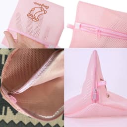 Herbruikbare Waszak voor Wasmachine - Set van 6 (2x BH, 2x Lingerie, 2x Sokken) - Roze — thumbnail 5