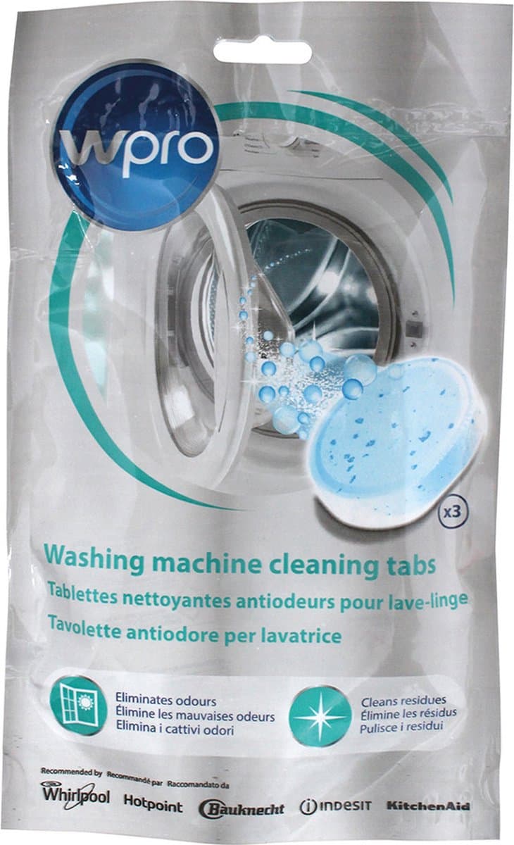 Wpro Wasmachine Reinigingstabletten 3 Stuks — afbeelding 1