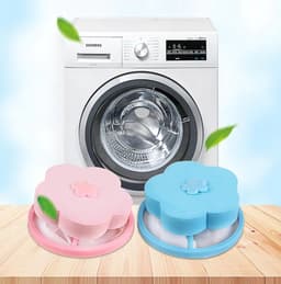 Wasmachine filter - Wasmachine reiniger - Wasmachine vuilreiniger - Wasmachine cleaner - Blauw - Herbruikbaar - Wasfilter - Schoonmaakmiddel - Vuil verwijderen - Drijvend vangnet - Haarvanger - Haar vanger - Ontstopper - Thuis innovatie - Vangnet — thumbnail 1