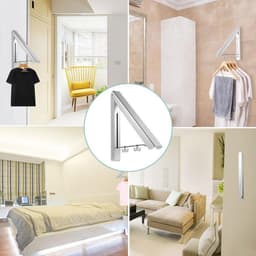 Wanddroogrek hangend - Kledinghanger - Dressboy - Droogrek muur - Wasrek Inklapbaar — thumbnail 4