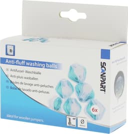 Scanpart wasballen voor wasmachine - Anti haar - Ook geschikt voor dierenharen - 6 stuks — thumbnail 3