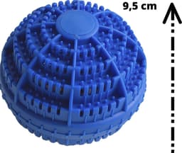 V&P Wasbol set van 2 - wasbal - keramische balletjes - blauw - wasmachine reiniger - wasmachine - zonder gebruik van wasmiddel — thumbnail 4