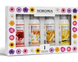 Horomia Geschenkset - Wasparfum Proefpakket - Horo 1 - 4x 50ml wasparfum