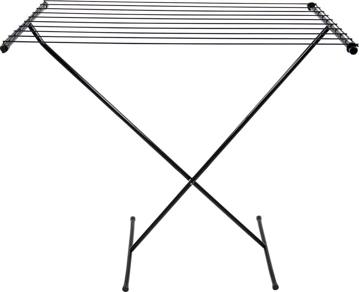 Bo-Camp Droogrek - Compact - Staal - Schaarmodel - Zwart — afbeelding 1
