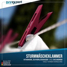 Stabiele Wasknijpers voor Waslijn en Droogrek - Duits Vakmanschap — thumbnail 2