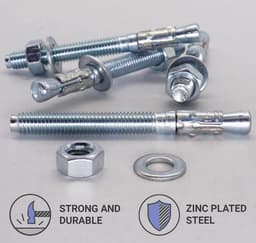 Wigankers M8 x 80 mm (4 stuks) Verzinkt - Solide Metsel- en Betonankers — thumbnail 3