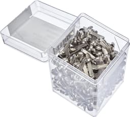 500 Stuks Monsterzakklemmen Zilver - Ronde Kop Zendingbinder voor Postzakken — thumbnail 2