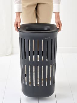Brabantia Collect-It Wasmand - met Deksel - 55 l - Black — thumbnail 4