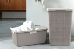 Curver Jute Wasmand met deksel 58L + Wasmand 46L - Taupe — thumbnail 3