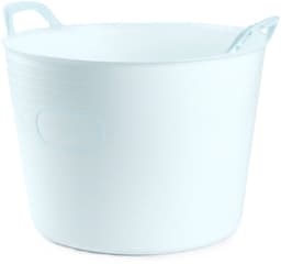 Plasticforte Flexibele kuip of emmer - ijsblauw - 42 liter - stevig kunststof - 45 x 38 cm - Afvalbak - Wasmand - Opbergmand - Voedsel geschikt — thumbnail 1