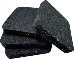 Famanu – Anti-trillingsmat - 4 stuks - dempingsmat - 9 cm x 9 cm - antislip rubberen mat - geluidsreductie pads — thumbnail 1