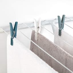 Hoge kwaliteit knijpers - niet zichtbaar op kleding, 9 x 1 x 1 cm, wit/grijs/blauw — thumbnail 2
