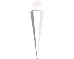 Grote Witte Knutsel Snoepzak 85 cm - Extra Stabiel Met Tule Sluiting