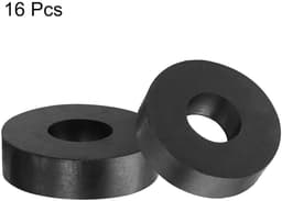 Rubberen spacers - Anti-vibratie bussen - Trillingen dempen - Olie en corrosiebestendig - 40x16x10 mm - Zwart — thumbnail 2